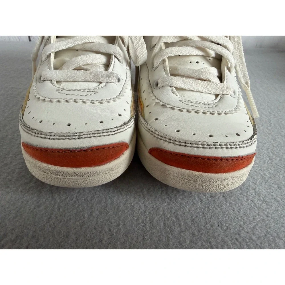 Nike Air Jordan 2 Retro Maison Chateau Rouge Kids Shoes Sail Orange 11C